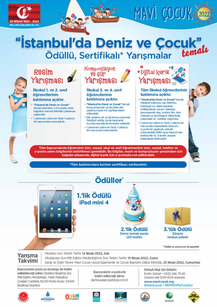 Mavi Çocuk 2022 yarışma posteri